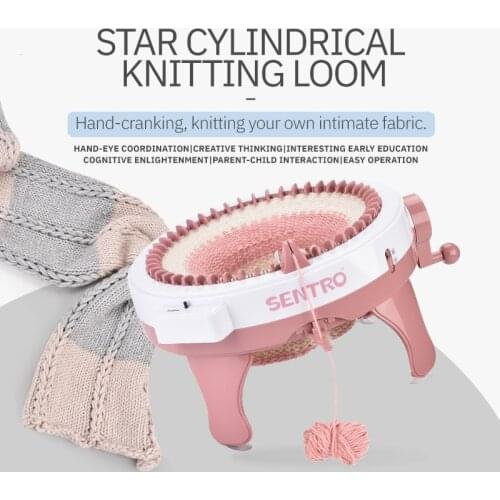 1 Pcs Cute 48 Needle Sewing Machine Woolen Hat Woven Sewing Machine for Girls Birthday Gift Lazy Artifact Wholesale price