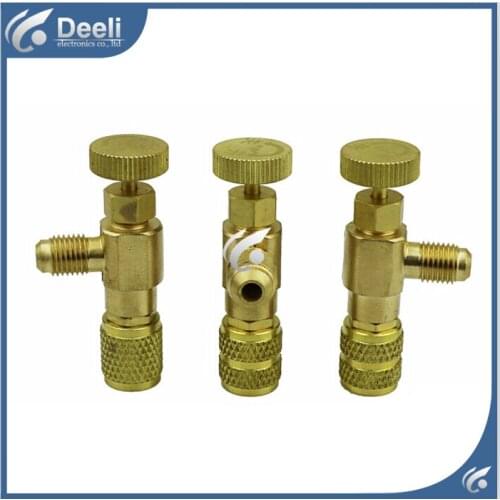 3pcs/lot new R410 R22 Air Refrigeration Charging Adapter refrigerant retention control valve Air conditioning charging valve