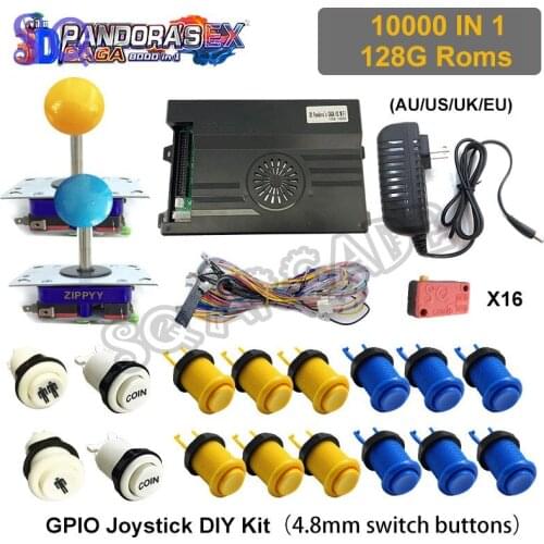 3D Pandora EX Saga Box 10000 in 1 Wifi Retro Arcade Games DIY Kit Sanwa Joystick Buttons Cabinet Machine 2 Players