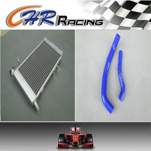 Aluminum radiator & silicone hose BLUE fits for suzuki LTZ400 KFX400 DVX4 2003-2008 2004 2005 2006 2007 coolant system