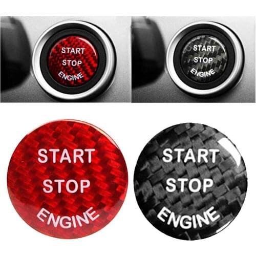 Carbon Fiber Car Keyless Engine Start Button Cover Sticker Trim For BMW E-Chassis E70 E71 E87 E90 E91 E92 E93 E60 E84 E83 E89