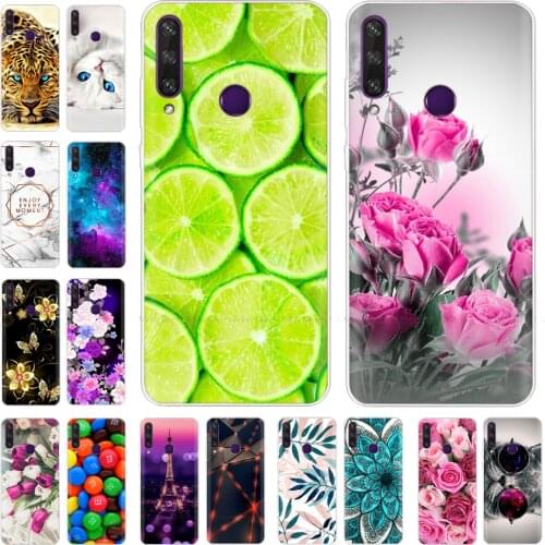 6.3" For Huawei Y6P Case MED-LX9N Cover Silicone Bumper Soft TPU Back Cover Phone Case for Huawei Y6P MED-LX9N Y 6P 2020 Case