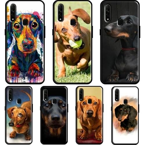 Dachshund Dog For OPPO A52 A72 Find X3 Pro Reno 2 Z A3S A5S A15 A83 A31 A53 A9 A5 2020 F5 F7 Phone Cover