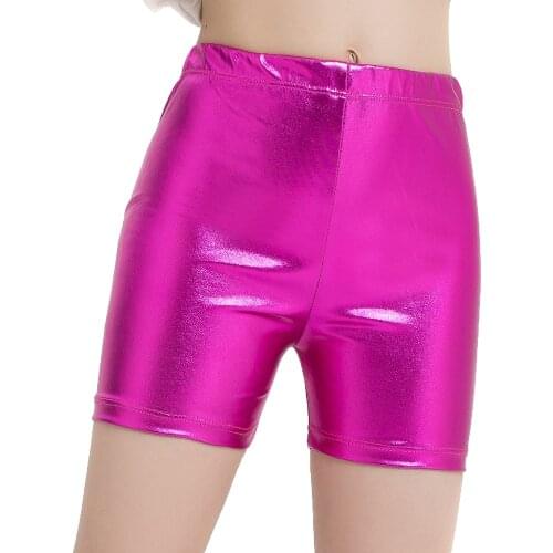 SPEERSIE Children Ballet Shorts Girls Jazz Gymnastic Hot Boy Dance for Stage wear Shiny Metallic Hot Boys Exercising Costume