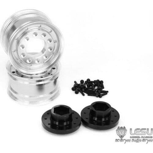 Metal LESU Wide Front Wheel Hub for 1/14 TAMIYA RC Tractor Truck Power Axles Dumper Model