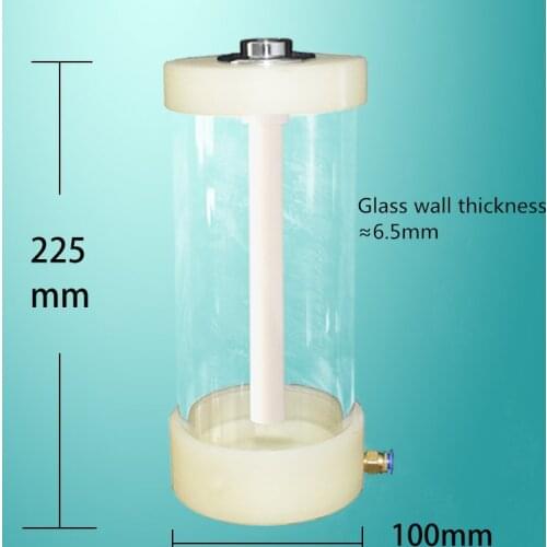 1L small powder barrel glass powder barrel powder coating electrostatic powder coating hopper experiment fluidized barrel