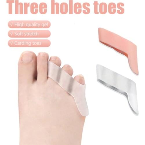 Toe Separator Correction Hallux Valgus Corrector 2PCS Silicone Orthopedic Hammer Separator Straightener Spreader Foot Care Tool