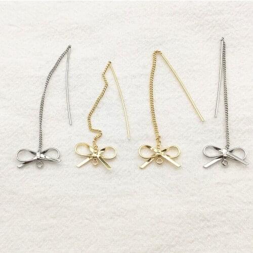 New Arrival! 30pcs Plating Real Gold Color Copper Earrings line For Handmade Earring DIY Parts Jewelry Findings & Components