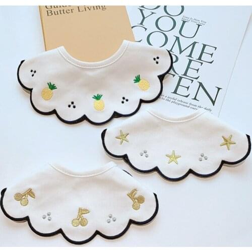 New Arrival Burp Cloths Cute Muslin Bib Baby Accessories Newborn Bibs Burp Cloths Cotton Infant Scarf Feeding Bib Babero Algodon