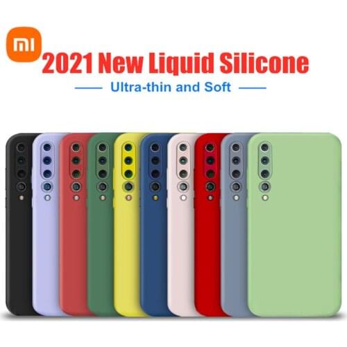 Original Xiaomi Liquid Silicone Case For Xiaomi 11 Redmi K30 POCO F3 Phone Case For Xiaomi 10 9 Redmi note9 10 Series Full Cover