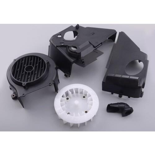 Complete Air Cooling Shroud w/ Fan & Cover Plastic fit for Kymco Agility125 Taotao 150 4 stroke Znen Tank Retro BMS Jonway 150