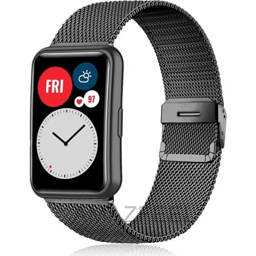 Milanese Watch Band For Huawei Watch FIT Strap Accessories stainless steel metal buckle watchband bracelet Huawei Watch fit