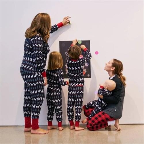 Christmas Parent-child Pajamas Family Nightwear Clothes Matching Long Sleeve Autumn Pyjamas Sleepwear Winter Xmas Overalls Wear