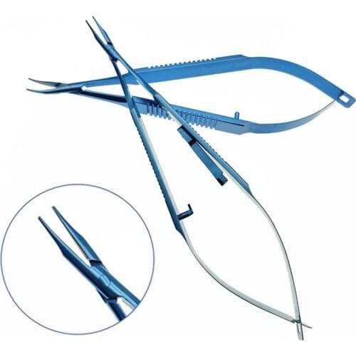 Titanium Needle Holder Curved Tips 10mm Veterinary Pet Surgical Instruments
