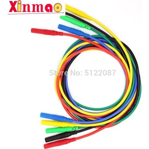 TL320 1.0meter High Quality 13AWG flexible silicone test leads 4mm straight Plug on both ends