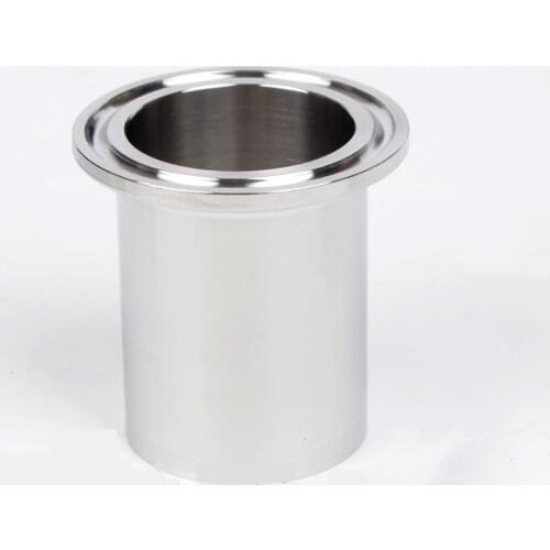1pcs 50mm 60mm length 51mm Tube O/D x 2" Tri Clamp Weld Ferrule 304 Stainless Steel Sanitary Connector Pipe Fitting For Homebrew