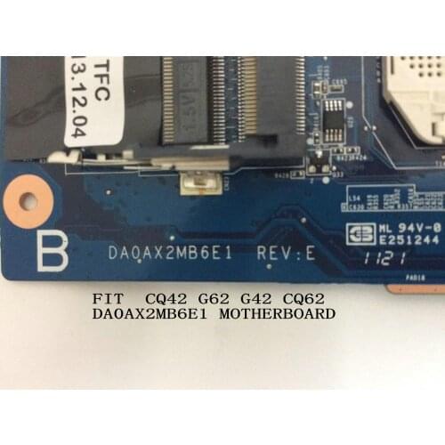 AVAILABLE DA0AX2MB6E1 MAINBOARD ,CQ62 MOTHERBOARD FOR HP CQ62 MAINBOARD ,(FUNCTIONAL WELL)