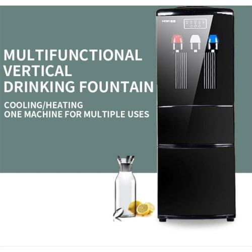 Vertical water dispenser Multifunctional ice maker Small home bar commercial milk tea shop Round ice cube making machine
