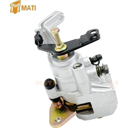 Rear Brake Caliper with Pads for Yamaha ATV Raptor 125 250 350 YFM125 YFM250 YFM350 5YT-2580W-10-00 with Parking Brake