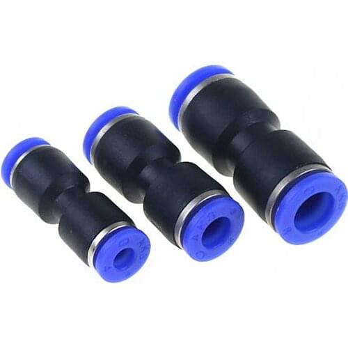 1PCS PU-4 Plastic Pneumatic Air Quick Connector 4mm to 4mm Straight through docking two links PU-4 / PU-6 / PU-8 / PU-10 / PU-12
