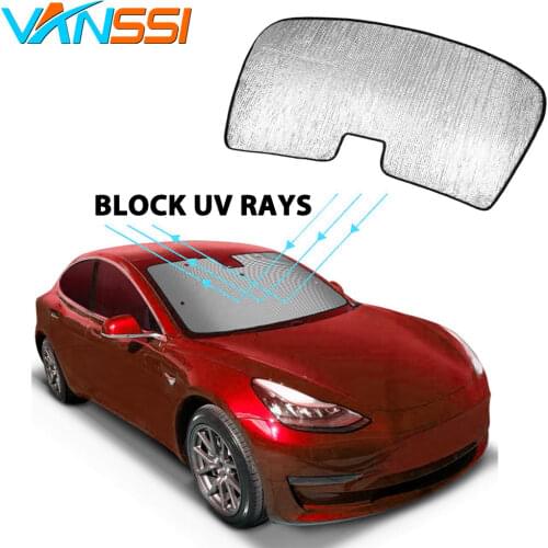 1pc Tesla Model 3 Accessories Windshield Sunshade Car Auto UV and Sun Protection Front Sun Shade for Tesla Model 3