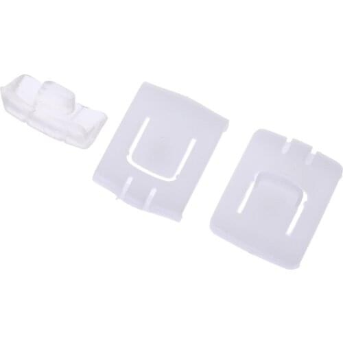 2 Set 6 Piece Suit Seat Buckle Clip Runner Guide For V.W. GOLF MK1 MK2 MK3 CORRADO SCIROCCO White Plastic Unique Design