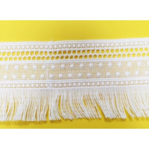 5 yards/pack tassel DIY clothing accessories milk silk water soluble embroidery lace