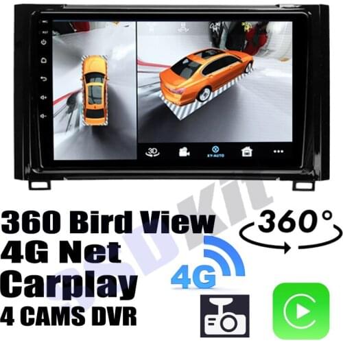 Car Audio Navigation GPS Stereo Media Carplay DVR 360 Birdview Around 4G Android System For TOYOTA Tundra XK50 2014~2021