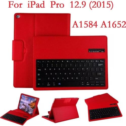 Wireless Bluetooth Coque for iPad Pro 12.9 2015 Keyboard Case A1584 A1652 Removable Keyboard Stand for iPad Pro 12.9 2015 Case
