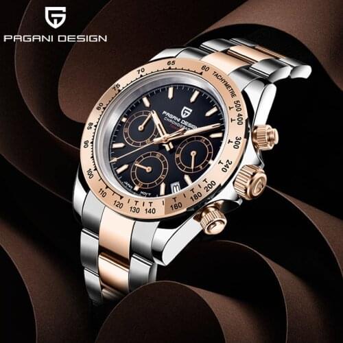 Quartz Watch men PAGANI DESIGN Stainless steel business men wristwatch sports waterproof chronograph top luxury watch automatic