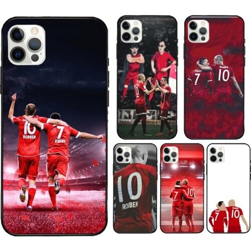 Arjen Robben Franck Ribery Fundas For iPhone 12 Pro Max Mini XR X XS Max SE 2020 6S 7 8 Plus 11 Pro Max Phone Case