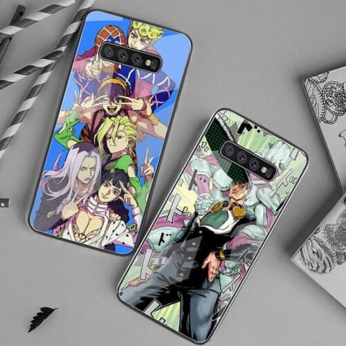 JoJos Bizarre Adventure JoJo Anime Phone Case Tempered Glass For Samsung S20 Plus S7 S8 S9 S10 Plus Note 8 9 10 Plus