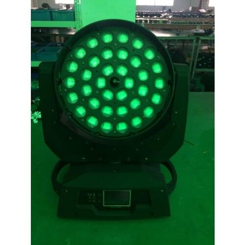 Disco dj stage lighting 36pcsx18w rgbwa uv 6in1 led wash moving head with zoom dmx light color mixing