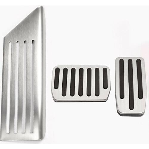 1 Set Pedal Cover Accessories Brushed Stainless Steel For Range Rover L322