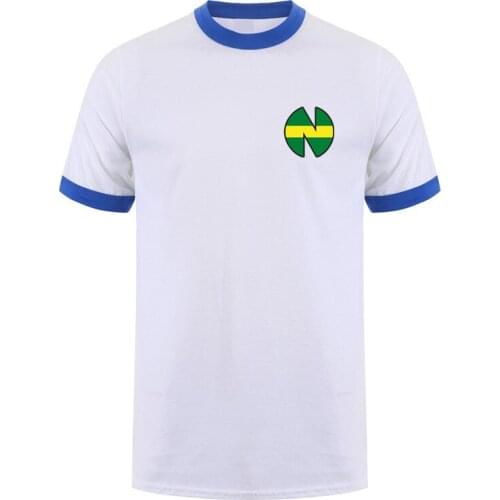 Captain Tsubasa Logo T Shirts Man Short Sleeve Anime Cartoon Cotton Tops 21 Colors