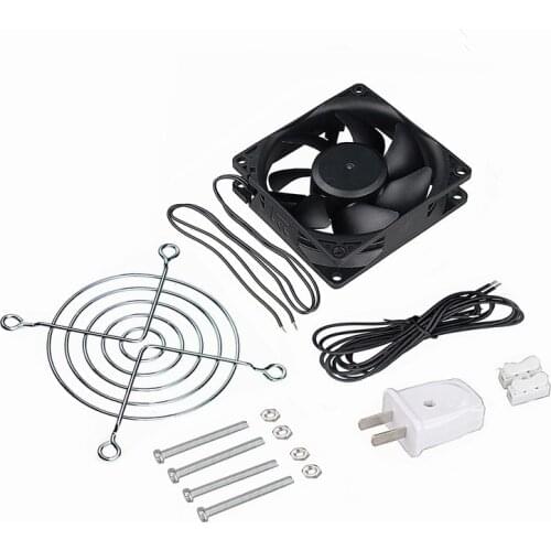 Gdstime 100Pcs 80mmx25mm 8cm Brushless EC Fan AC 110V 220V 240V EC Motor Cooling fan 8025