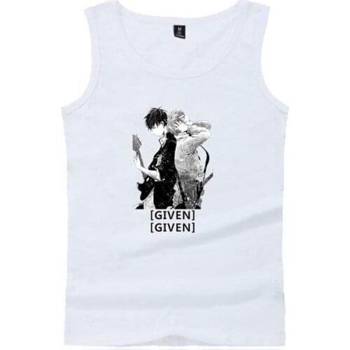 Kawaii Given Vest Anime Given Yaoi Print Tops Women Men Summer Cool Sleeveless Vest Casual Streetwear Clothes Trend a Girl Tops