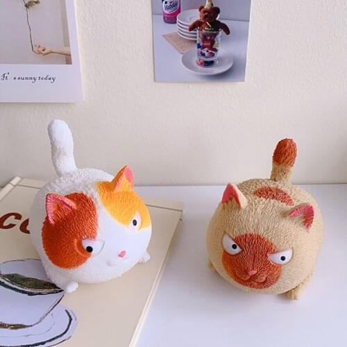 Creative Big Face Cat Decompression Pinch Happy Slow Rebound Toy Hand Pinch Pressure Ball Cute Cat Home Decoration Ornament Gift