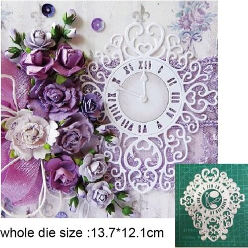 Craft Metal Cutting Dies Cut Mold Lace Clock Frame Decoration Scrapbooking die Paper Craft Knife Mould Blade Punch Stencils dies