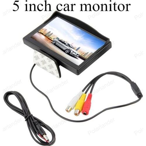 Car Rearview Monitor for DVD VCD 5 inch TFT color digital for Parking assistance Backup Rear View Camera Car Styling sale
