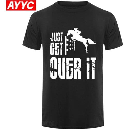 Men-t-shirt-Just-Get-Over-It-Funny-Horse-Long-Sleeve-Shirt-RT-Women-tshirts