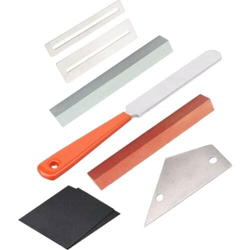 Guitar Fret Rocker Fret File Grinding Stone Fretboard Guard Repair Tools Set Guitar Maintenance Tool