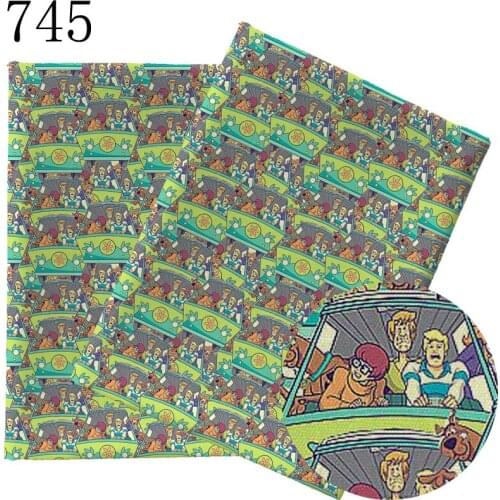 Half yard 45X145cm fabric Late cartoon movie Print Polyester cotton DIY Material Pillow Hat sofa kird mask Handmade 745