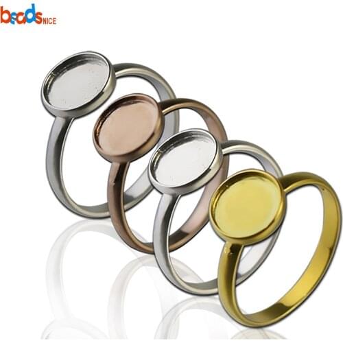 Beadsnice 925 Sterling Silver Blank Ring Setting Handmade Diy Jewelry Supplies US ring size 7 ID26604