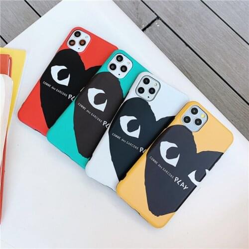 Luxury Cute Cartoon Japanese Street fashion IMD Soft phone case for iPhone 11 X XR XS Pro MAX 7 8 6 Plus color heart phone cover