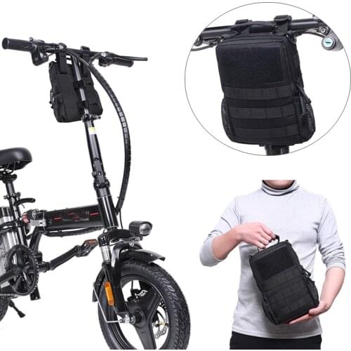 Electric Scooter Bag Cycling Bicycle Handlebar Front Frame Storage Bag Military Style Shoulder Messenger Bag Mens Handbag