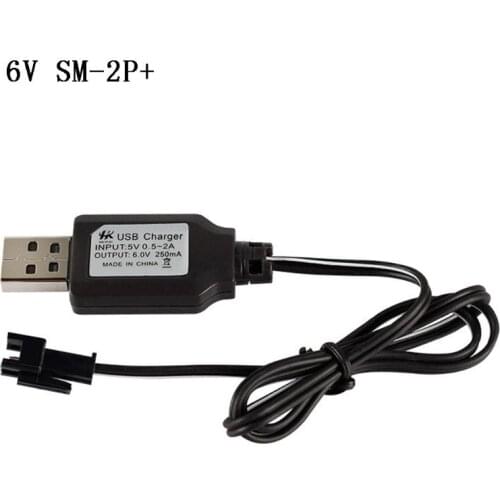 USB 6V 250mA NiMh/NiCd battery USB charger packs SM 2P electric toy charger