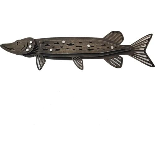 Vintage Wooden Fish Wall Decor Ornament Retro Bedroom Garden Decoration Gift