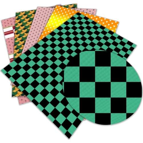 30 cm x 136 cm Synthetic Leather Sheet Japanese cartoon Faux Leather Fabric 1piece