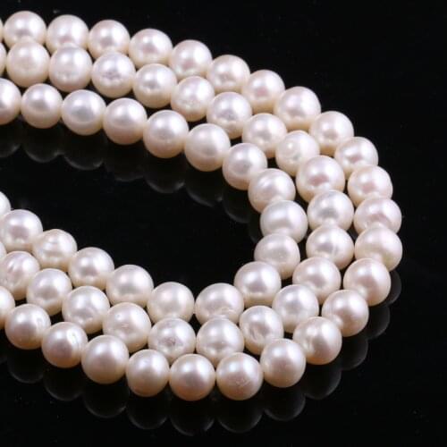 100% Natural Freshwater Pearl Beads Potato Shape Loose Beads for Jewelry Making DIY Elegant Necklace Bracelet Accessories 36cm
